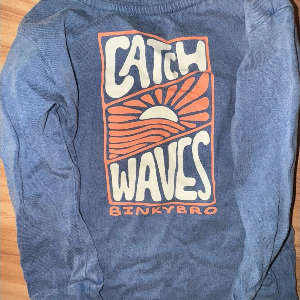 Kids Long Sleeve Tee - Blue - Picture 3 of 3